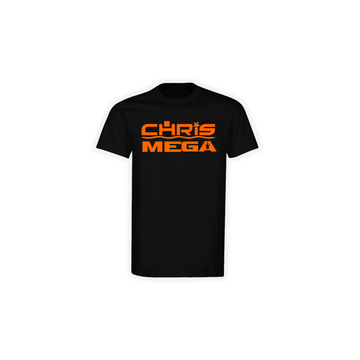 T-Shirt "CHRIS MEGA Logo" schwarz