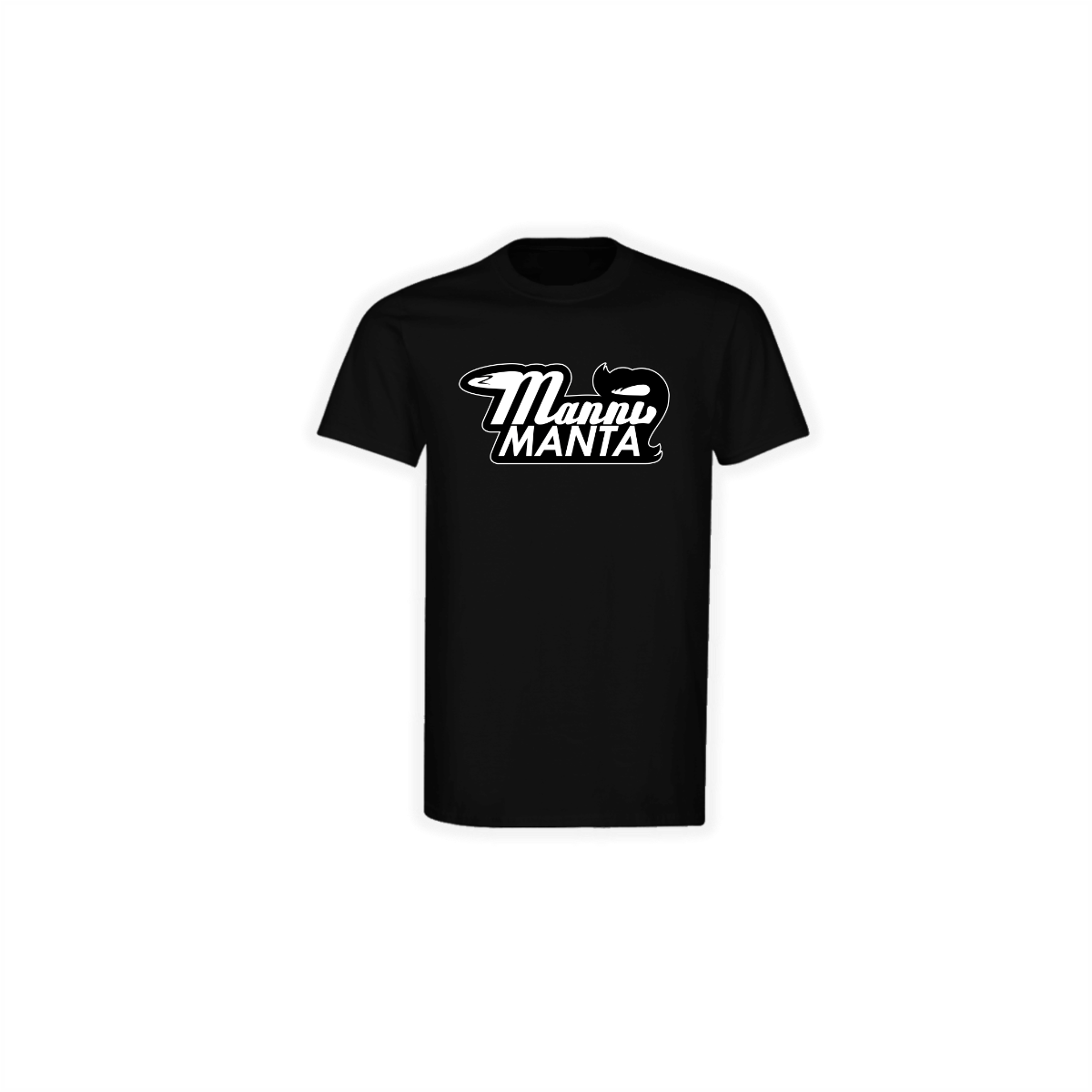 T-Shirt "MANNI MANTA Logo" schwarz