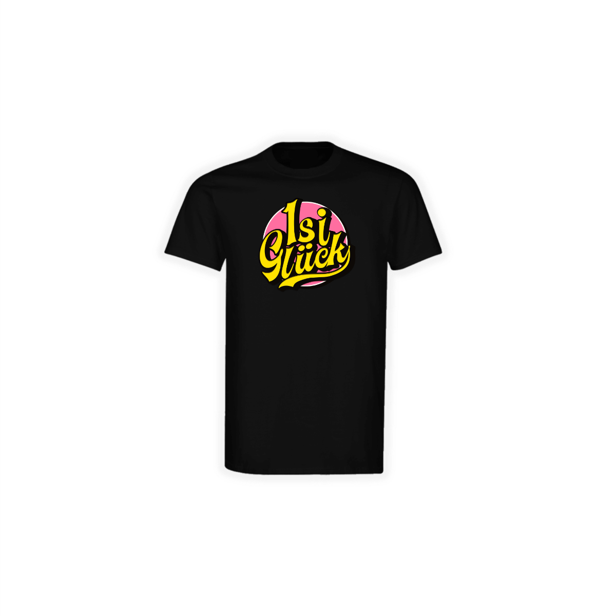 T-Shirt  "ISI GLÜCK Logo" schwarz
