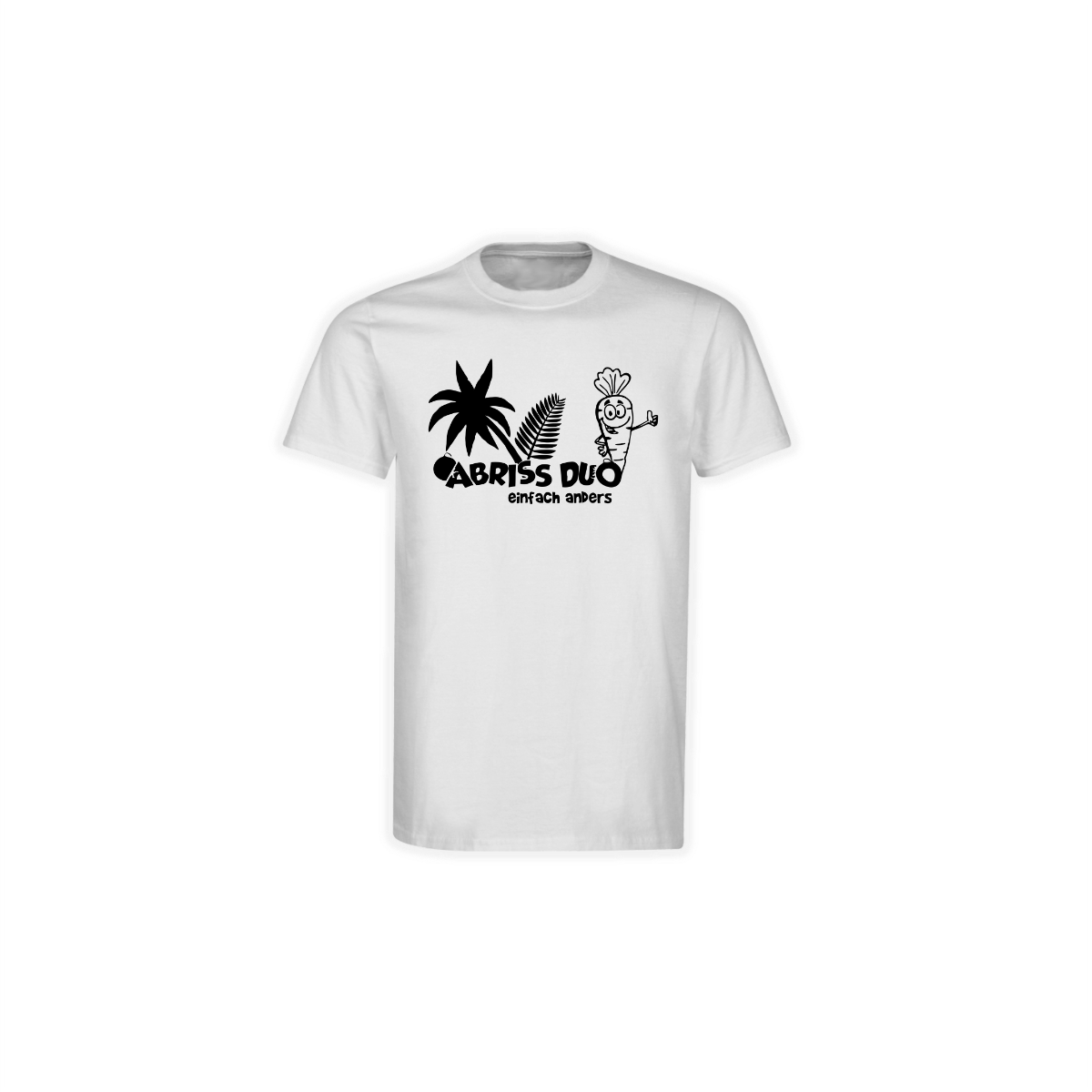 T-Shirt "ABRISS DUO Logo" weiß