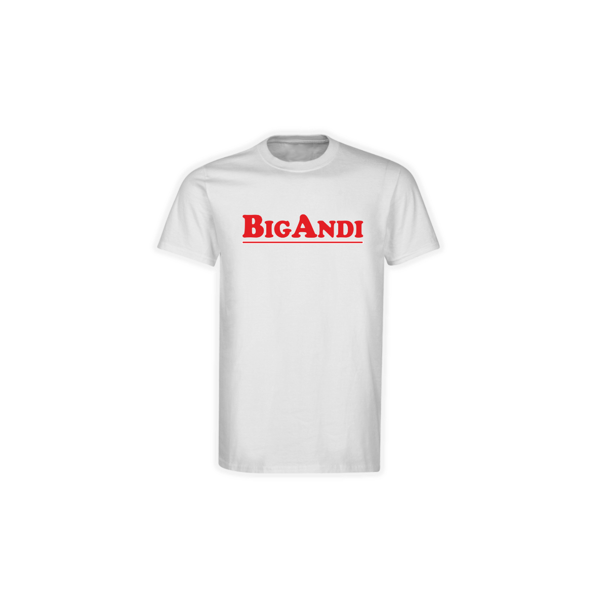 T-Shirt "BIGANDI Logo" weiß