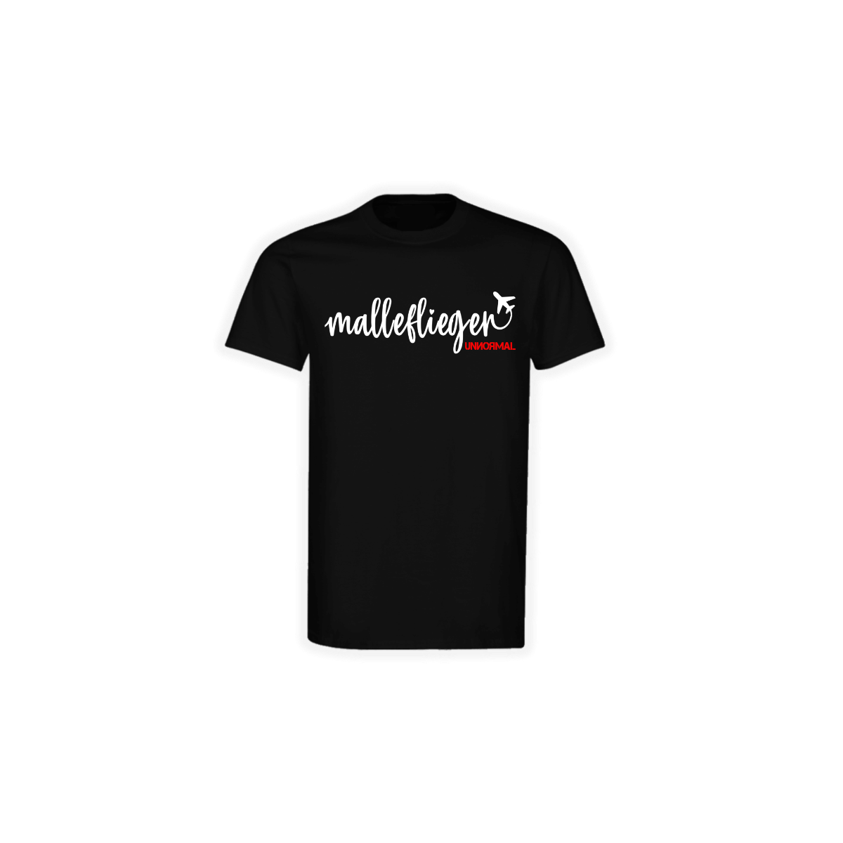 T-Shirt "MALLEFLIEGER" schwarz