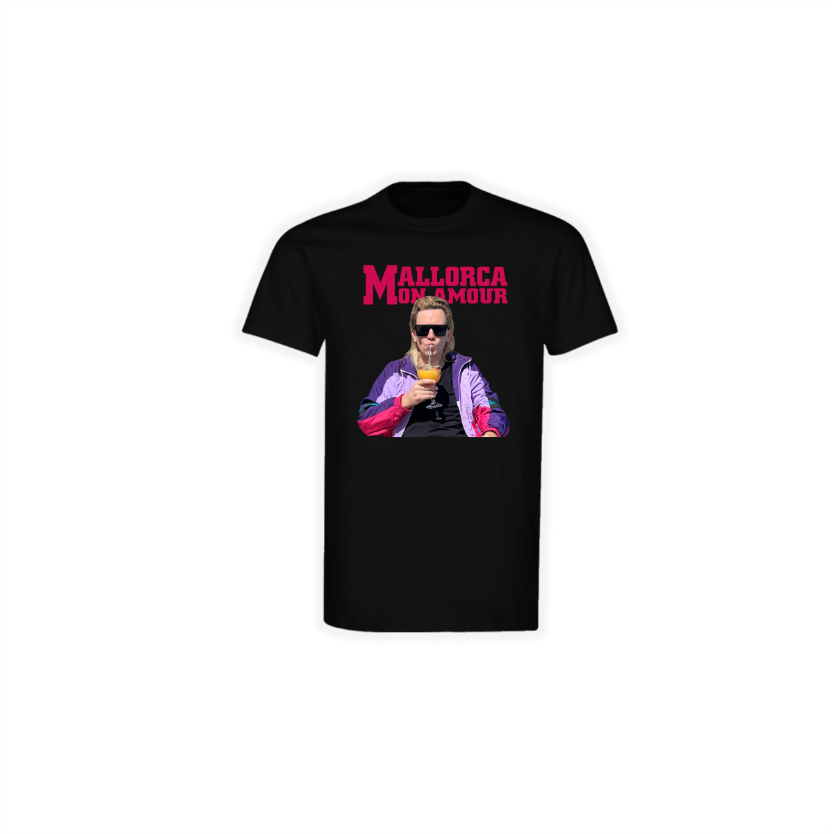 T-Shirt "MALLORCA MON AMOUR neu" schwarz