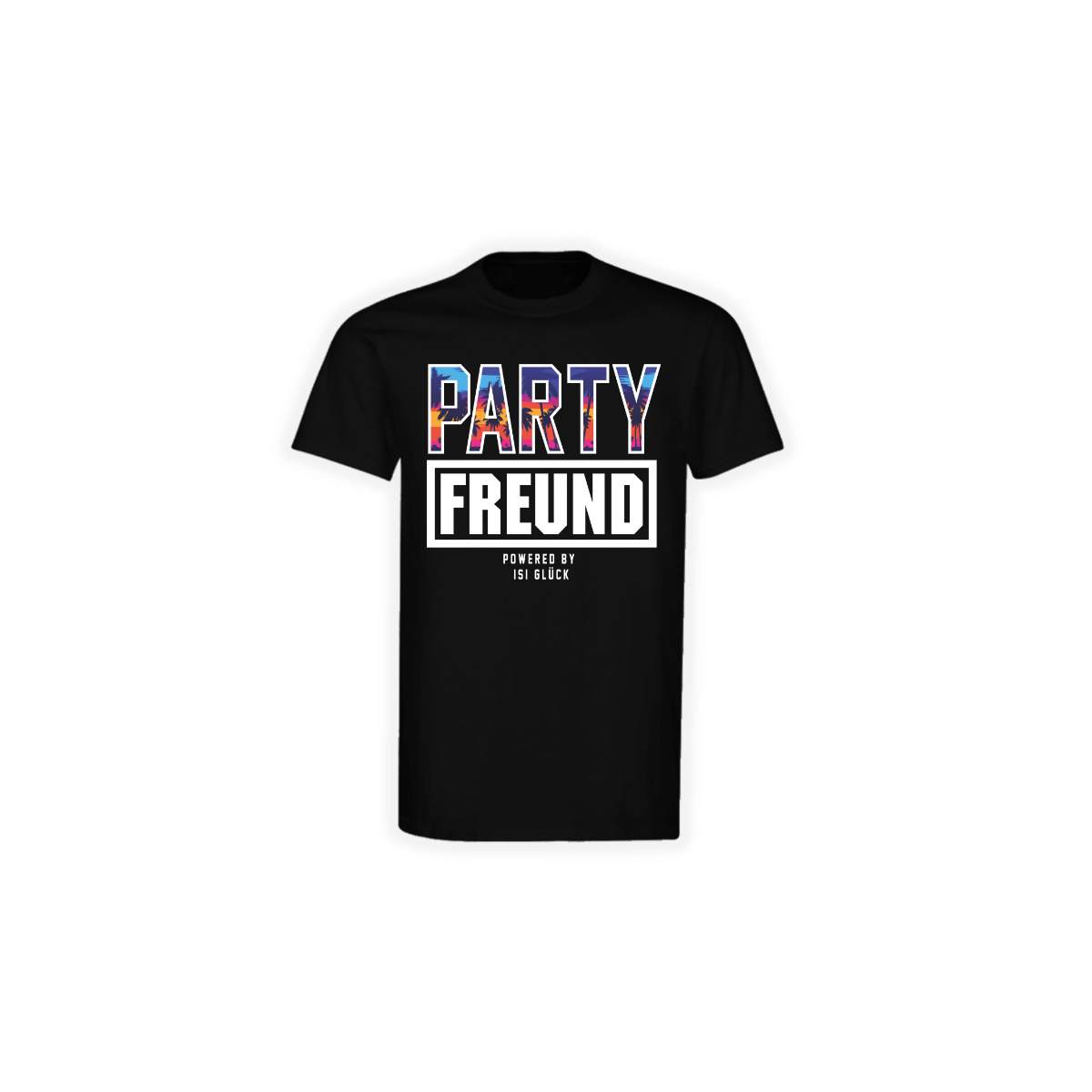 T-Shirt "Partyfreund" schwarz