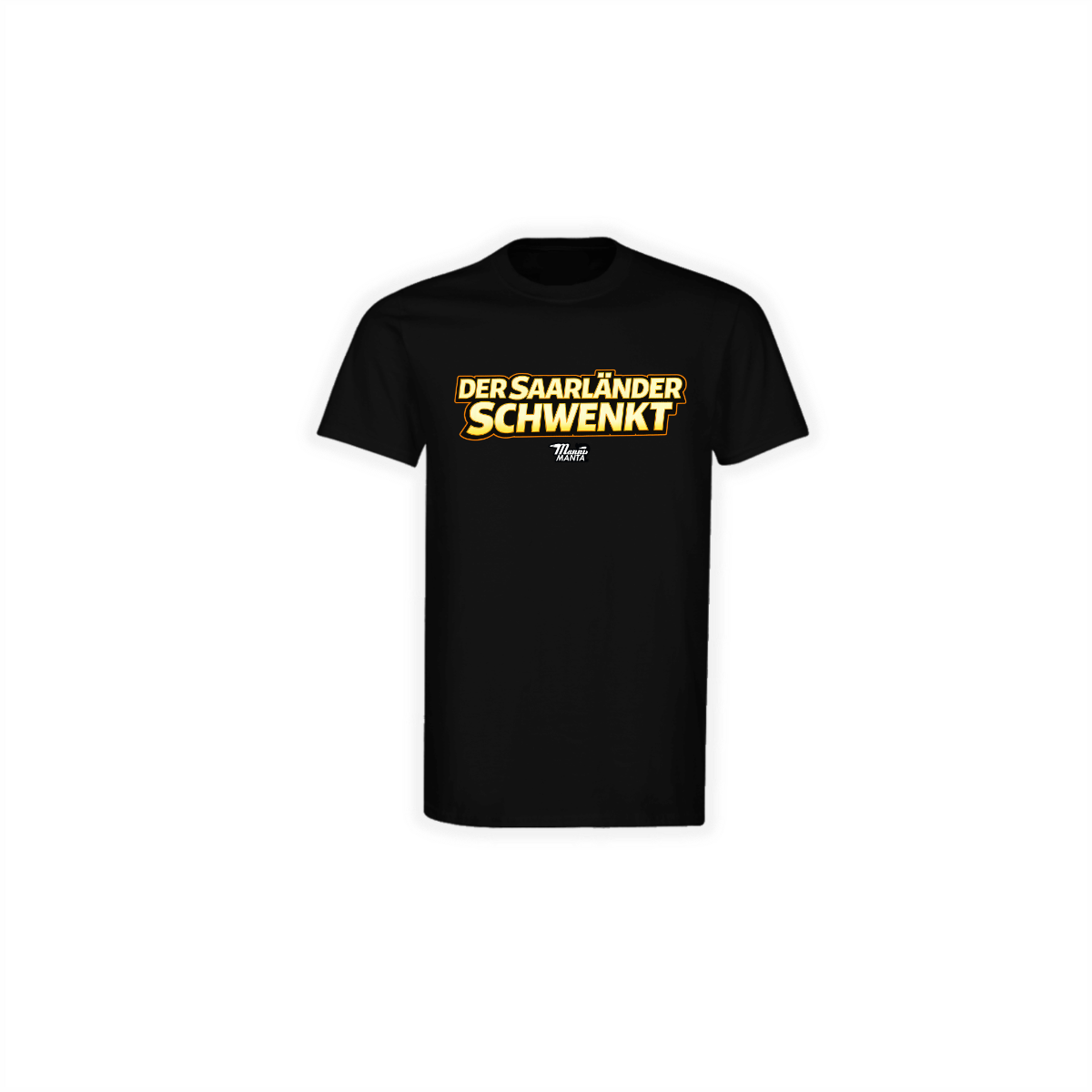 T-Shirt "DER SAARLÄNDER SCHWENKT" schwarz