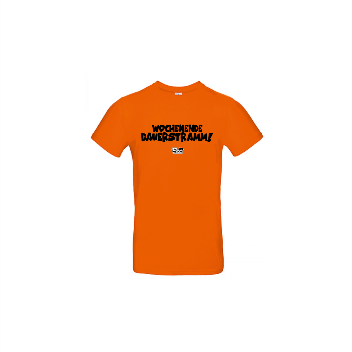T-Shirt "WOCHENENDE DAUERSTRAMM" orange