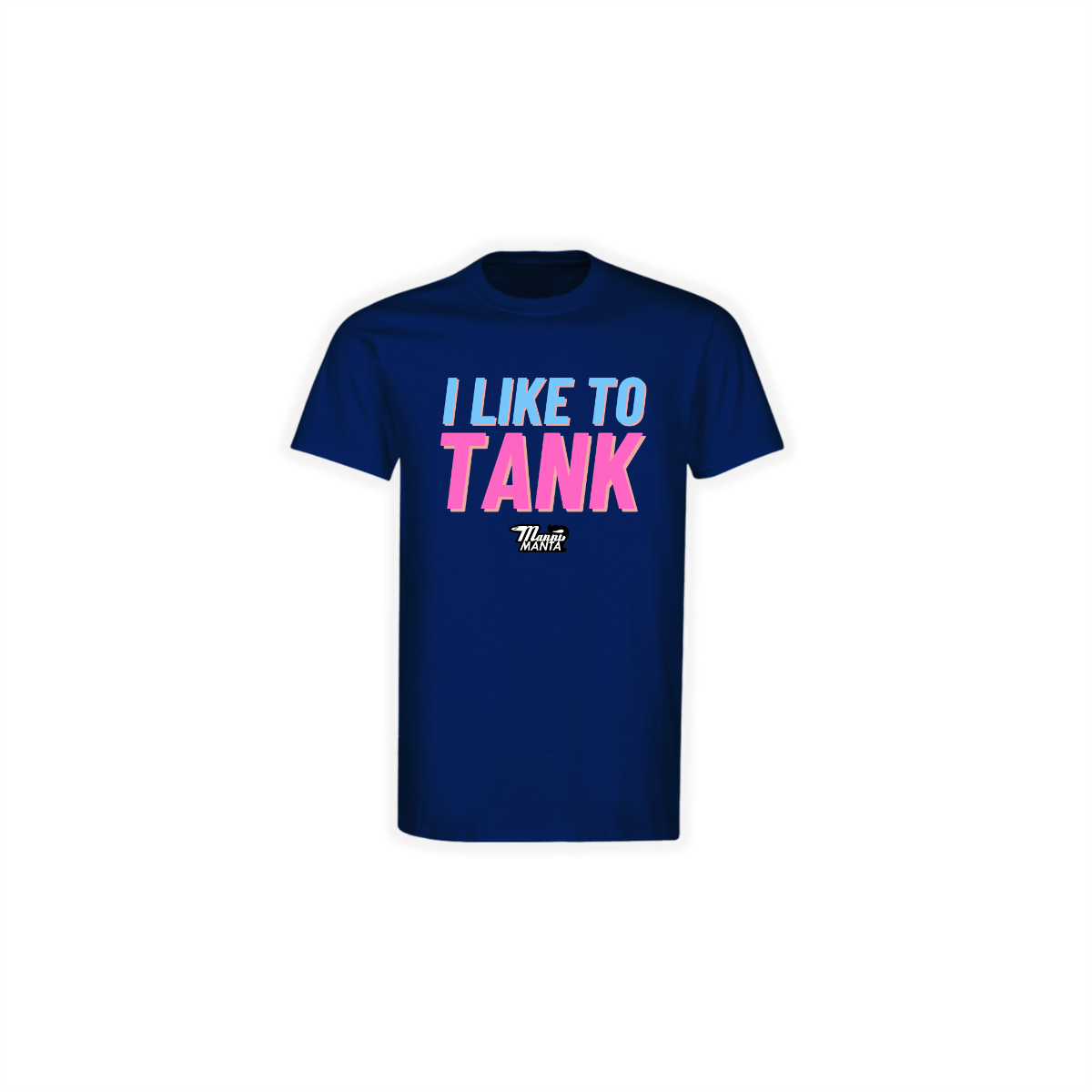 T-Shirt "I LIKE TO TANK" dunkelblau