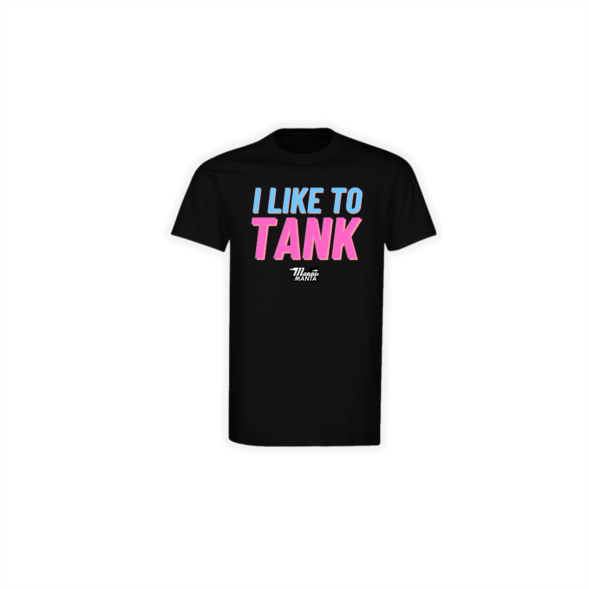T-Shirt "I LIKE TO TANK" schwarz