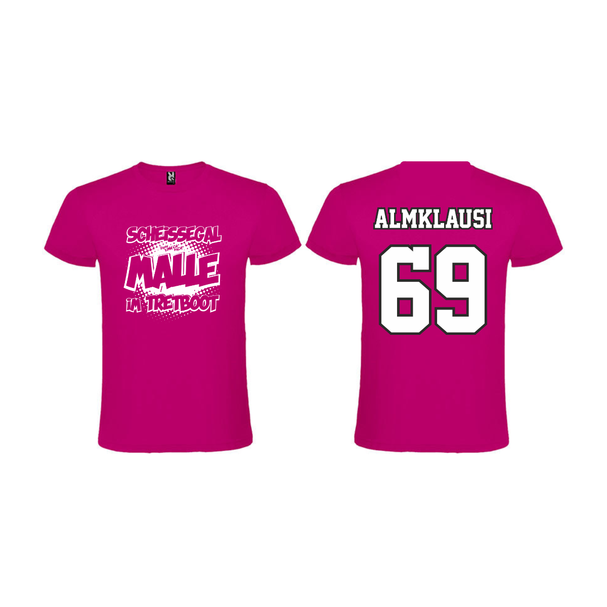 T-Shirt "TRETBOOT 69" pink