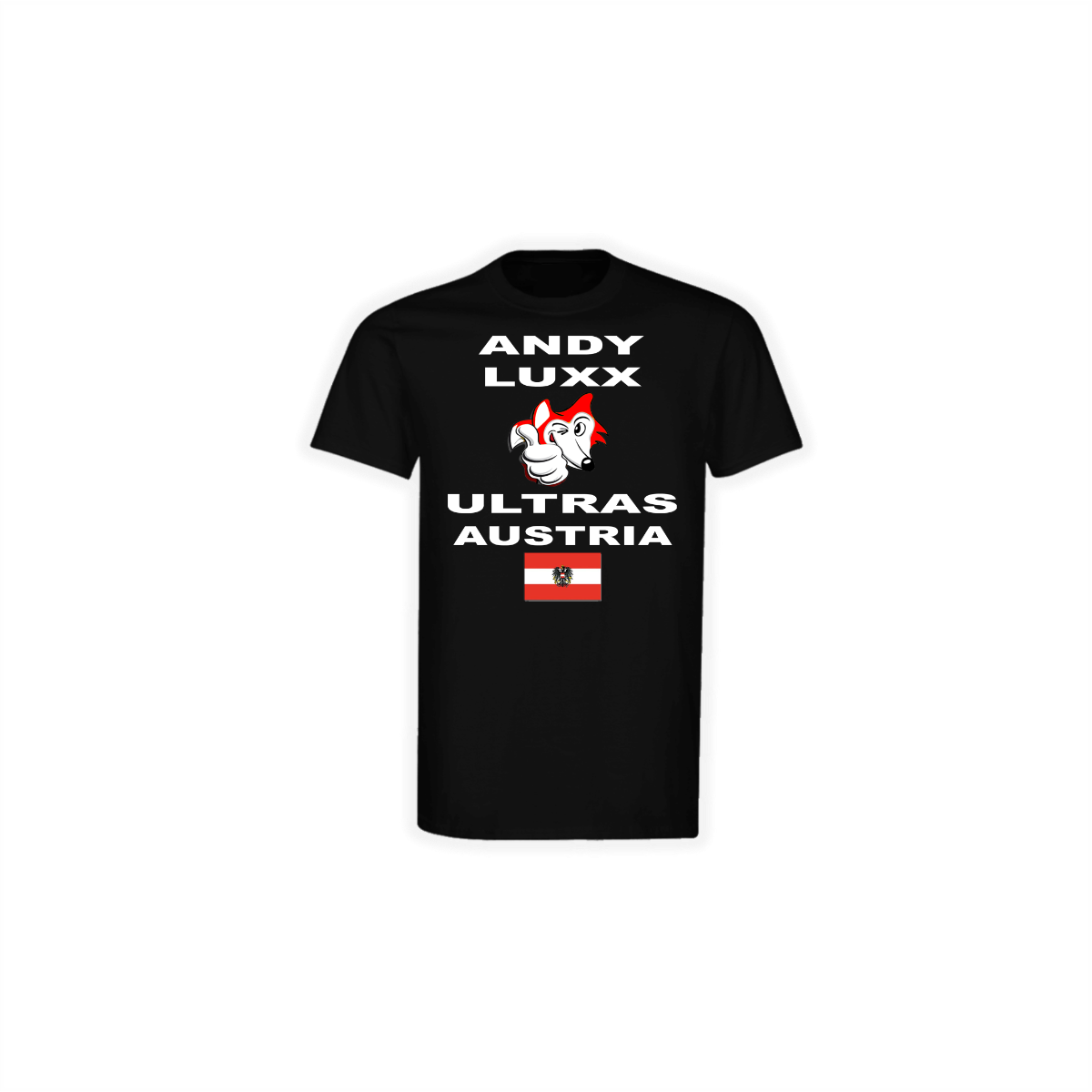 T-Shirt „ANDY LUXX ULTRAS AUSTRIA” schwarz