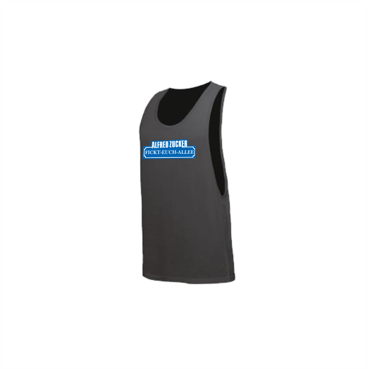 Tanktop "FICKT-EUCH-ALLEE" neonschwarz