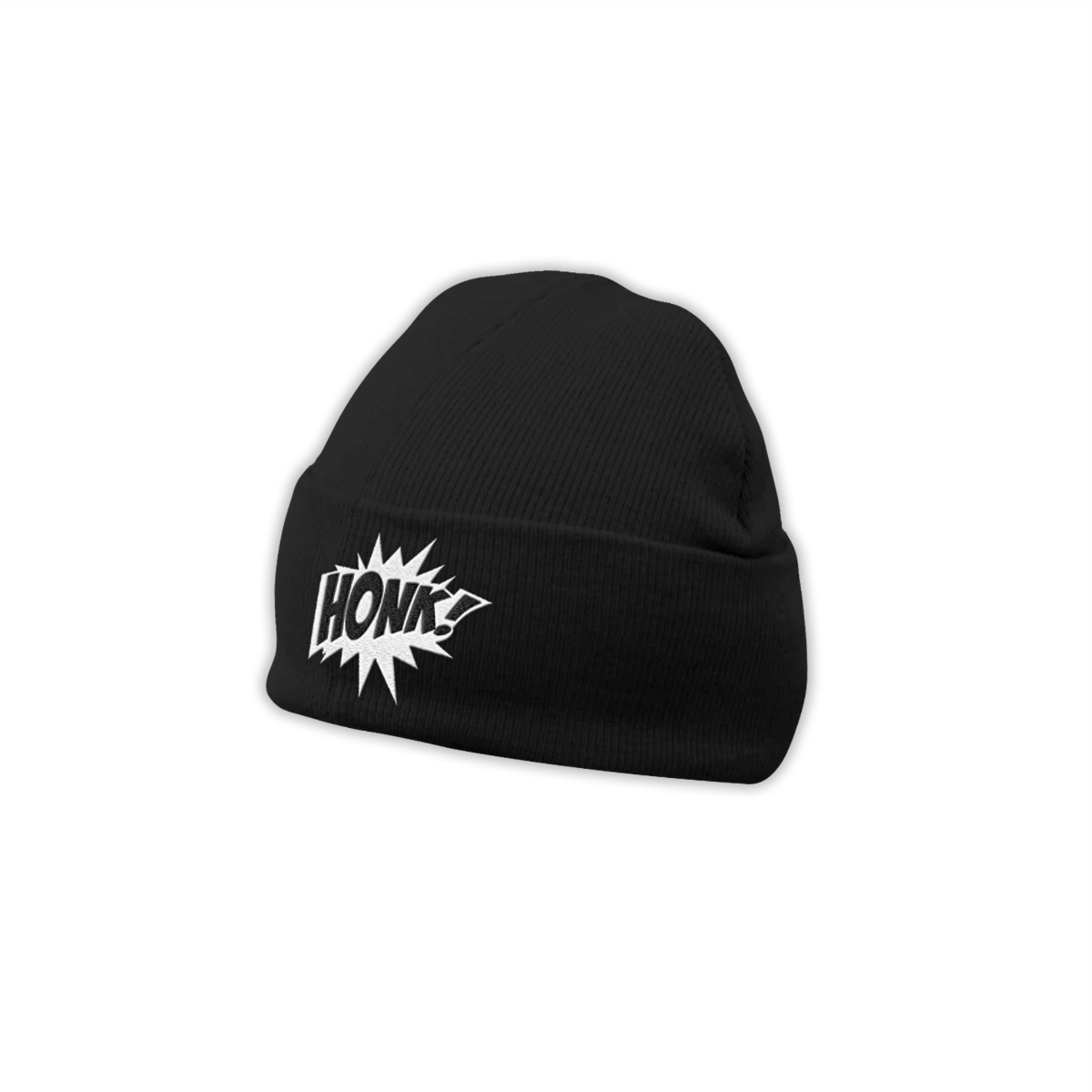 Wollmütze "HONK Logo" schwarz, bestickt