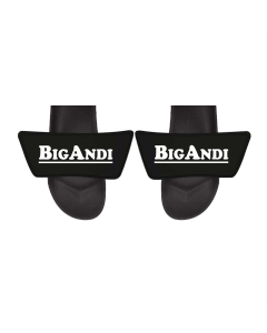 Badelatschen "BIGANDI Logo" schwarz
