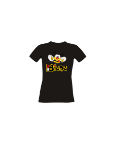 Girly-Shirt "DEEJAY BIENE Logo" schwarz