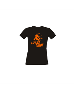 Girly-Shirt "ASPHALT ANTON Logo" schwarz