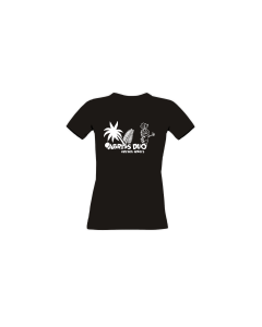 Girly-Shirt "ABRISS DUO Logo" schwarz