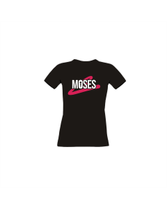 Girly-Shirt "MOSES Logo" schwarz