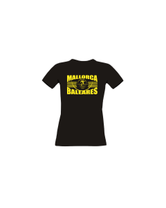 Girly-Shirt "MALLORCA BALEARES" schwarz
