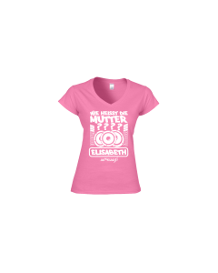 Girly-Shirt "WIE HEIßT DIE MUTTER?" light pink