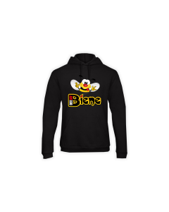 Kapuzen Sweat-Shirt "DEEJAY BIENE Logo" schwarz