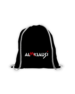 Stoffbeutel "ALMKLAUSI Logo" schwarz