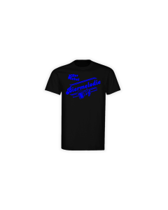T-Shirt "BIERMELODIE" schwarz, blauer Druck